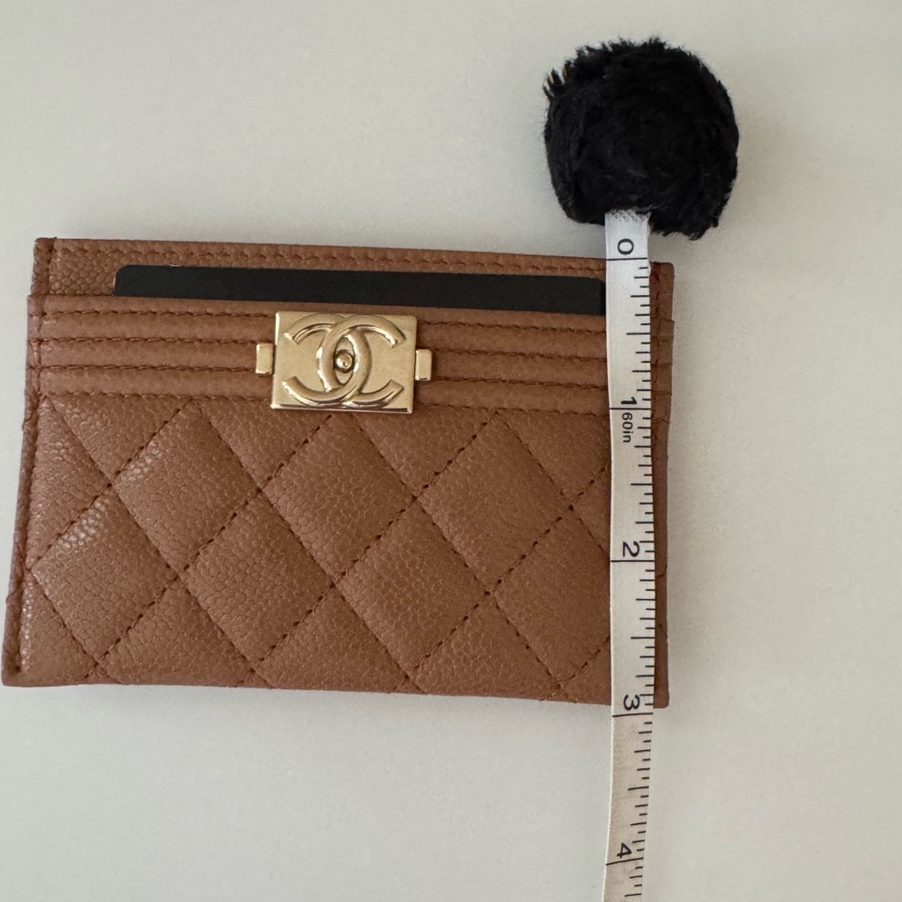Chanel Boy Card Holder 21K, Brown - Picture 10 of 12